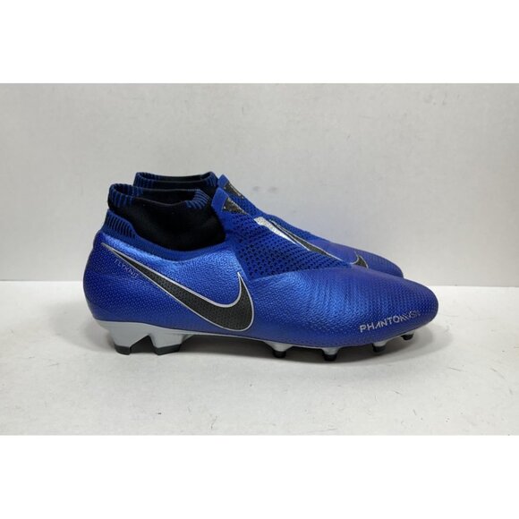 Nike Phantom VSN Vision Elite DF FG Soccer Cleats AO3262-400 Blue Size 11.5 - Picture 1 of 10